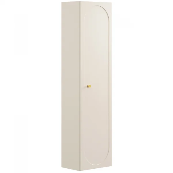 Colonna bagno sospesa 35x140h cm fresato 1 anta beige Sand