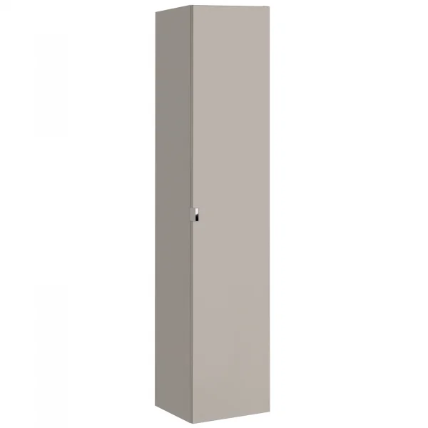 Colonna bagno sospesa 35x160h cm 1 anta 2 cassetti grigio Serif