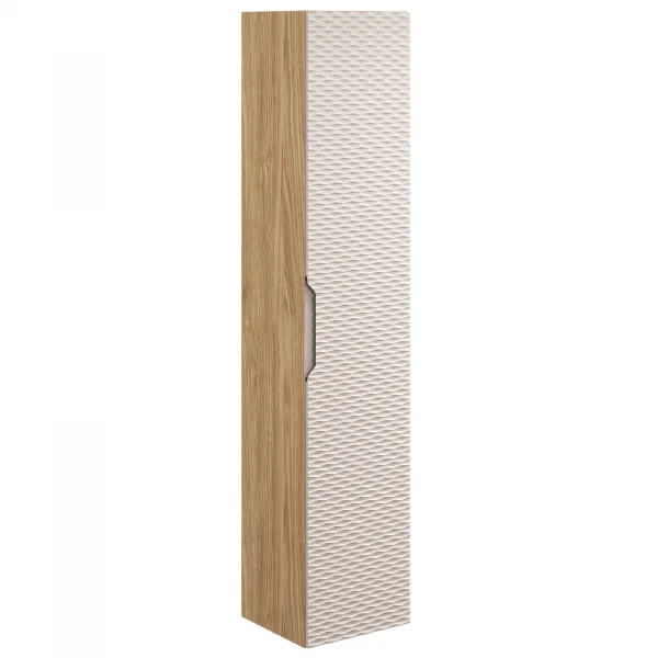 Colonna bagno sospesa 35x170h cm 1 anta beige rovere Swim
