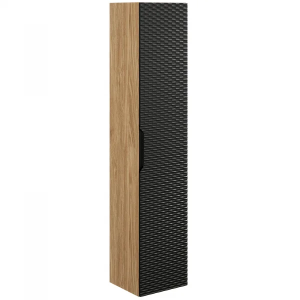 Colonna bagno sospesa 35x170h cm 1 anta nero rovere Swim