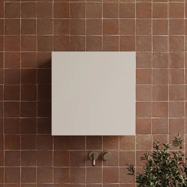 Cubo sospeso bagno 1 anta 55x50cm beige Sunset