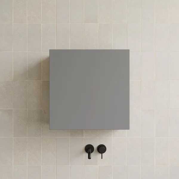 Cubo sospeso bagno 1 anta 55x50cm grigio scuro Sunset