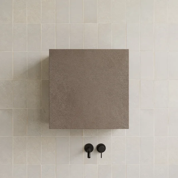 Cubo sospeso bagno 1 anta 55x50cm marrone scuro Sunset