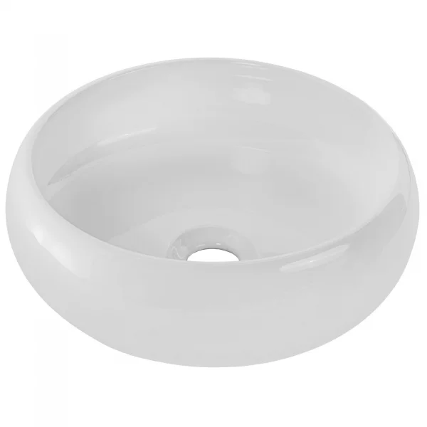 Lavabo bagno da appoggio 36x36cm ceramica bianco Roll