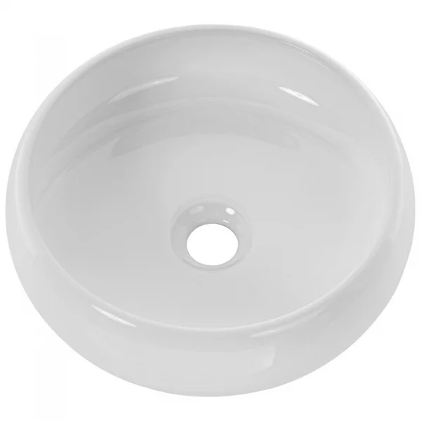 Lavabo bagno da appoggio 36x36cm ceramica bianco Roll