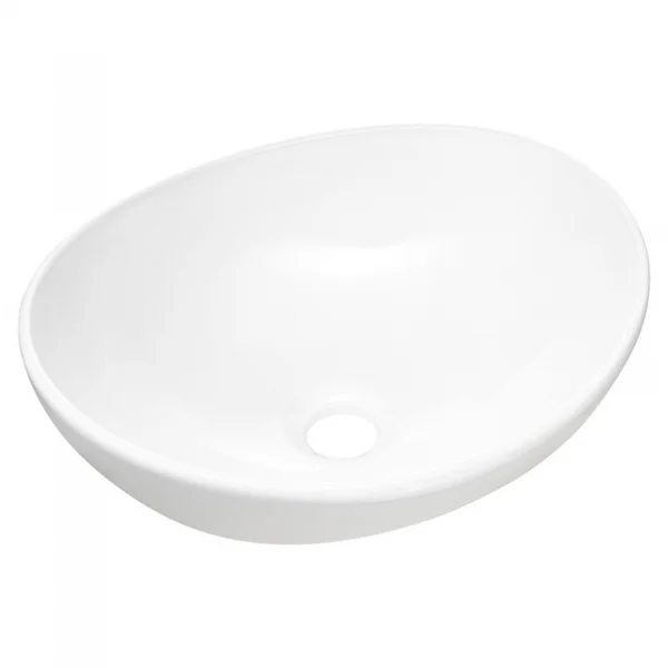 Lavabo bagno da appoggio 41x33cm ceramica bianco Shell