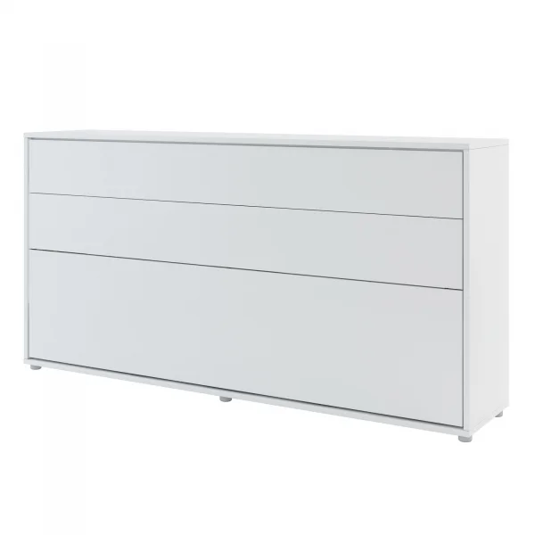 Letto a scomparsa orizzontale 90x200 cm singolo bianco Camelio