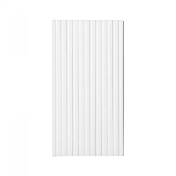 Pensile bagno sospeso 30x57h cm cannettato 1 anta bianco Cleany