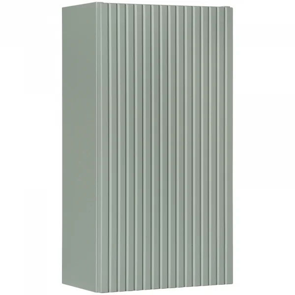 Pensile bagno sospeso 30x57h cm cannettato 1 anta verde salvia Greeny