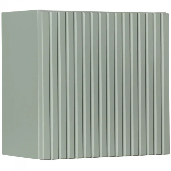 Pensile cubo bagno sospeso 30x30h cm cannettato 1 anta verde salvia Greeny