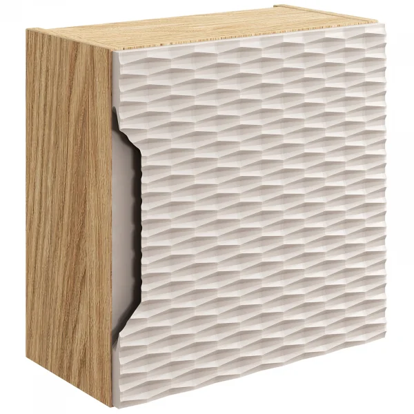 Pensile cubo bagno sospeso 35x35h cm 1 anta beige rovere Swim