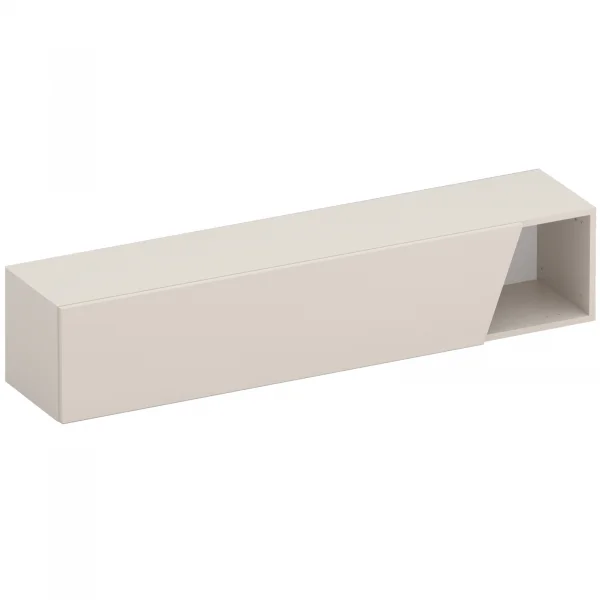 Pensile orizzontale 138x29h cm 1 anta tagliata soggiorno beige Sunset