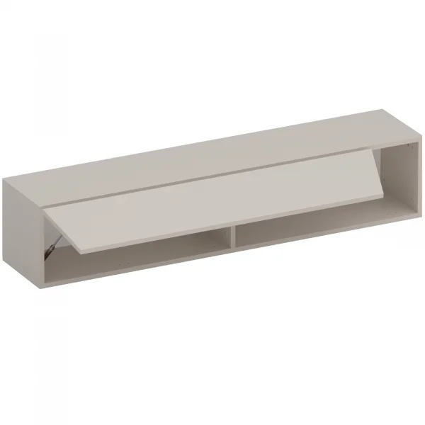 Pensile orizzontale 138x29h cm 1 anta tagliata soggiorno beige Sunset