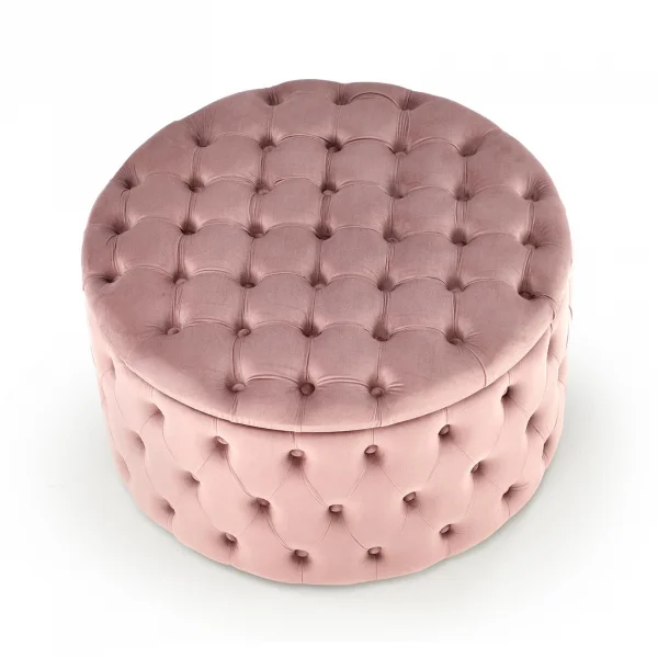 Pouf contenitore moderno rosa Maximilien