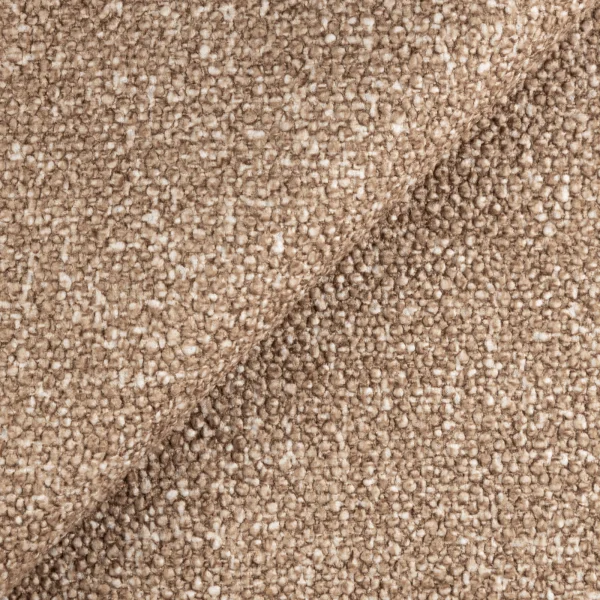 Set 2 cuscini rotondi tessuto bouclè beige scuro per divano Repose