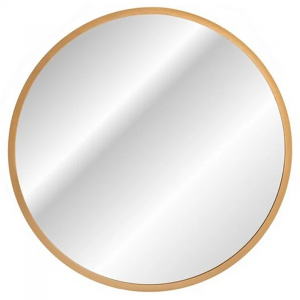 Specchio da parete con led 60x60cm dorato Goldy