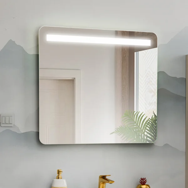 Specchio da parete con led 80x70cm Spot