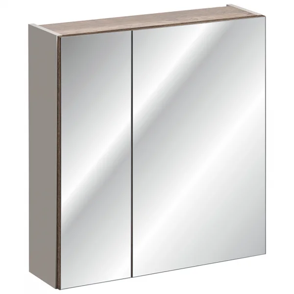 Specchio mobile contenitore 60x65cm grigio Serif