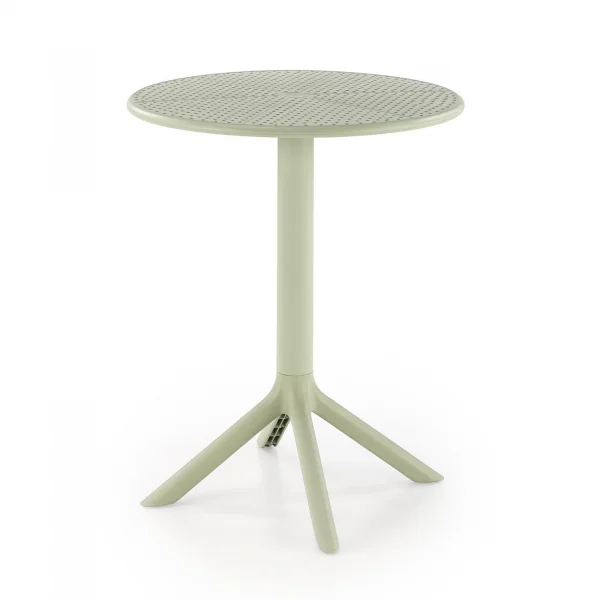 Tavolino da giardino rotondo polipropilene 60cm verde menta Ondina