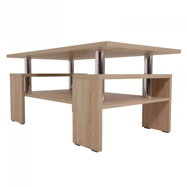 Tavolino da salotto 110x60cm design moderno rovere sonoma Thalena