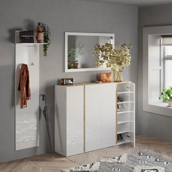 Appendiabiti da parete 40x184h cm bianco Sunset-Welky