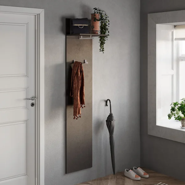 Appendiabiti da parete 40x184h cm marrone bronzo Sunset-Welky