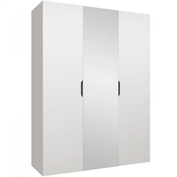 Armadio 150x202 3 ante con specchio bianco opaco Valencia