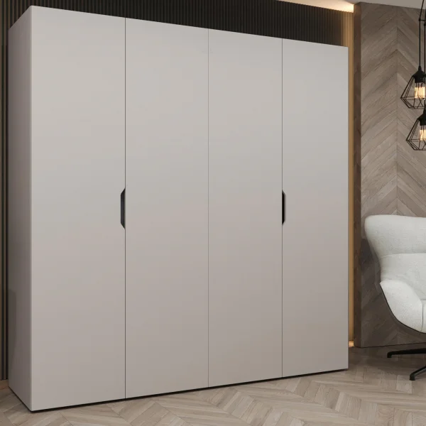 Armadio 200x202 4 ante beige cashmere Valencia