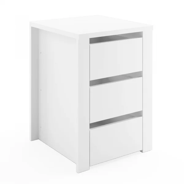 Cassettiera interna 3 cassetti per armadio modulo 45cm bianco Batty