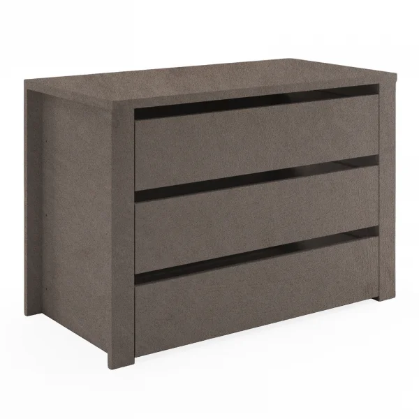 Cassettiera interna 3 cassetti per armadio modulo 90cm marrone bronzo Batty