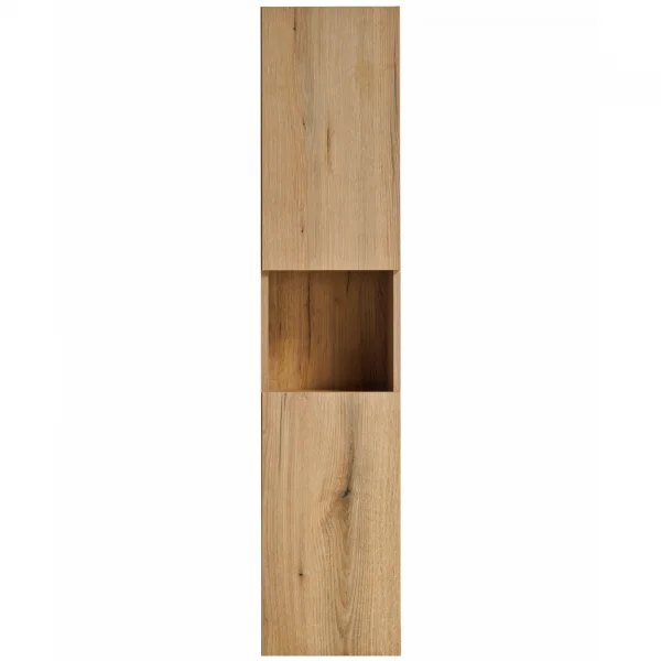 Colonna bagno sospesa 30x140h cm 2 ante rovere Rovery