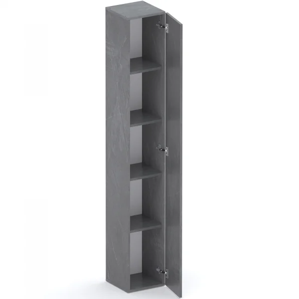 Libreria moderna 84x186h cm 1 anta antracite Sunset