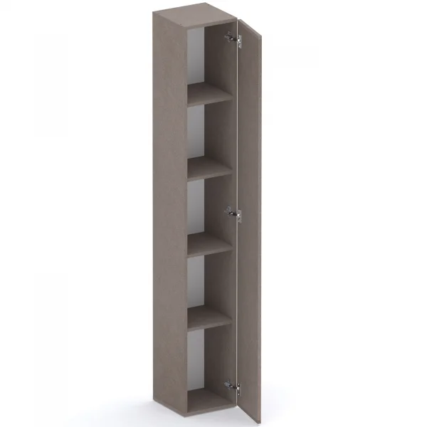 Libreria moderna 84x186h cm 1 anta marrone bronzo Sunset
