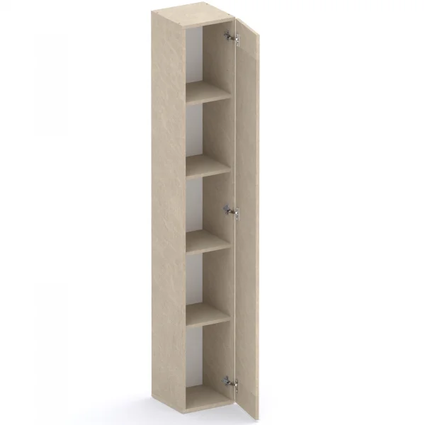 Libreria moderna 84x186h cm 1 anta tortora Sunset