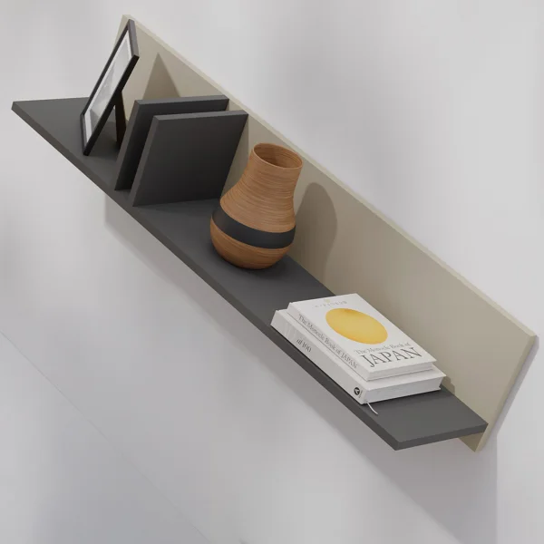Mensola 110x22 cm antracite beige Essenzia