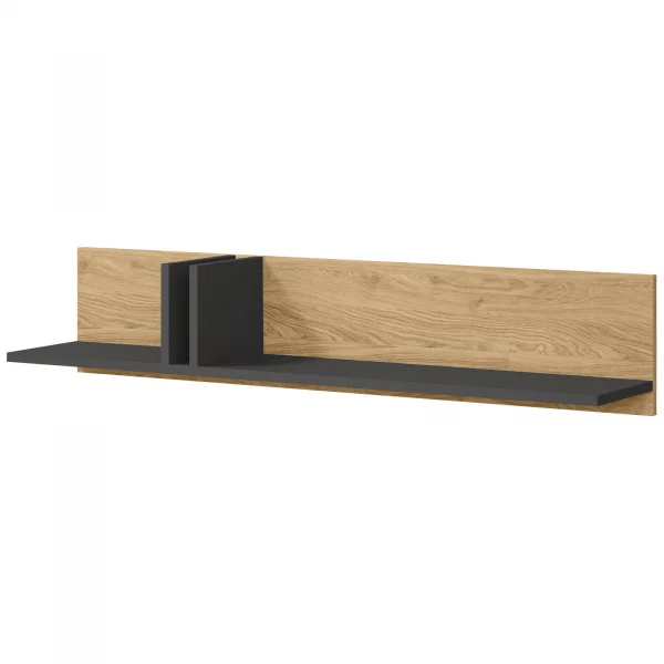 Mensola 110x22 cm antracite rovere Essenzia