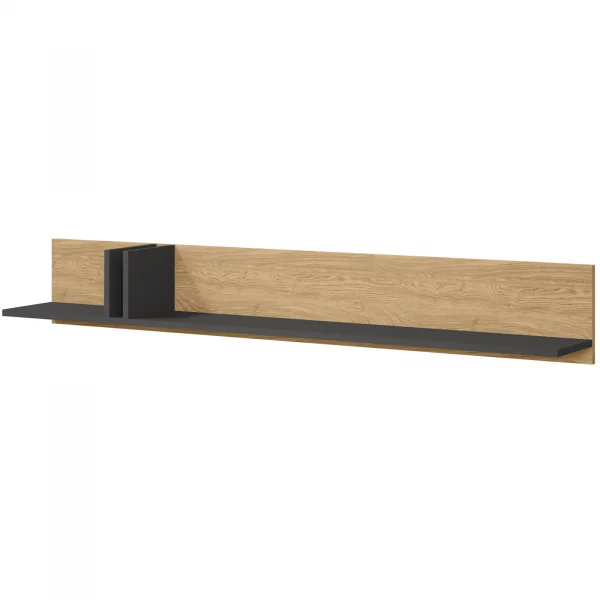 Mensola 150x22 cm antracite rovere Essenzia