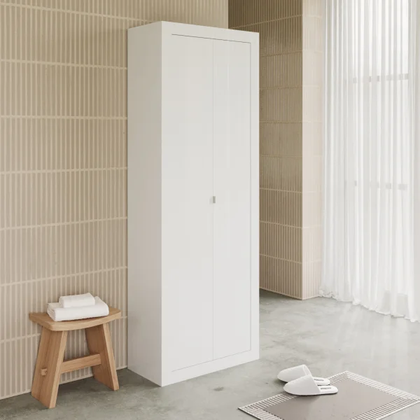 Mobile bagno 70x195h cm 2 ante bianco lucido Turny