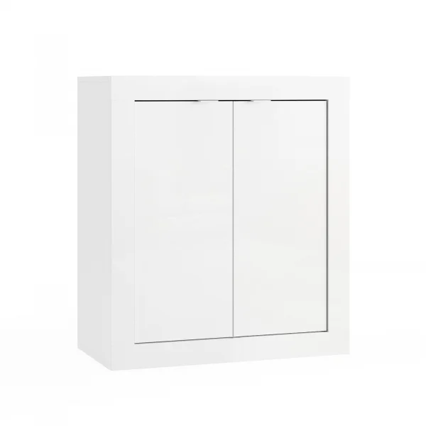 Mobile bagno 70x78h cm 2 ante bianco lucido Turny