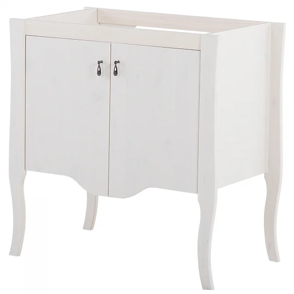 Mobile bagno classico 80cm con lavabo 2 ante bianco Brigit