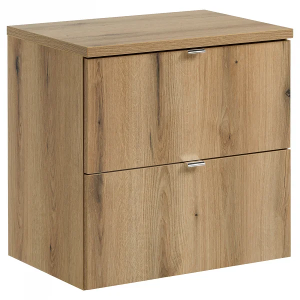 Mobile bagno sospeso 60cm 2 cassetti rovere Rovery