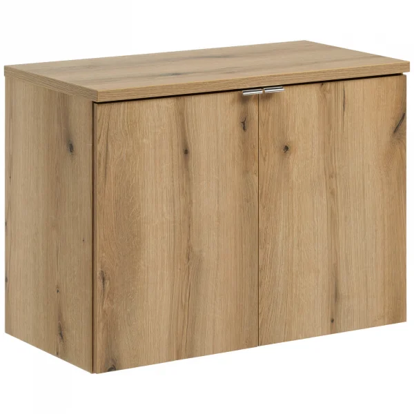 Mobile bagno sospeso 80cm 2 ante rovere Rovery