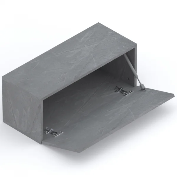 Mobile ingresso sospeso 97x56h cm antracite ossido nero Sunset 1001