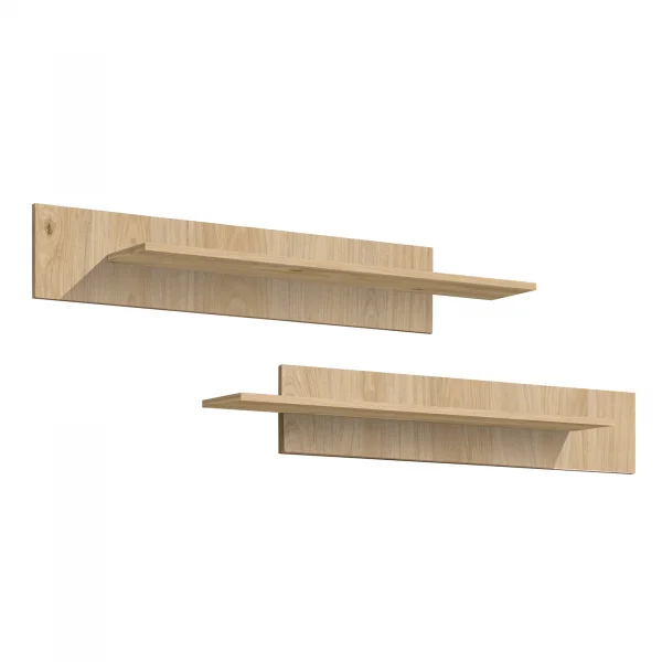 Parete attrezzata sospesa 260x170h cm con biocamino rovere Ignis Gihome®