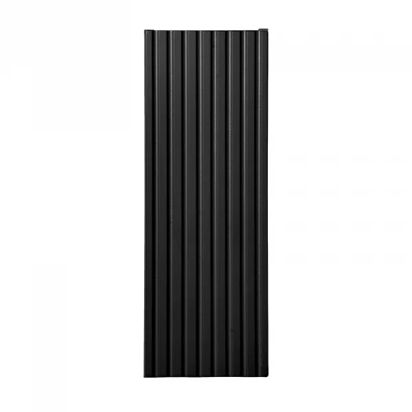 Pensile bagno sospeso 20x57h cm cannettato 1 anta nero Cleany