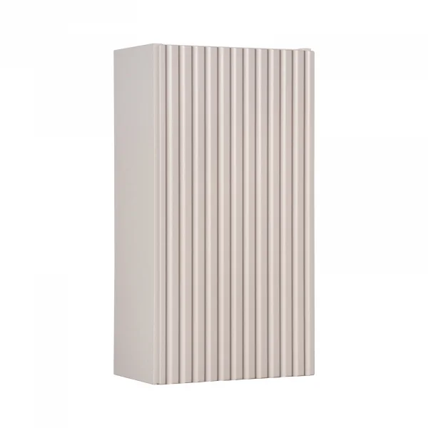 Pensile bagno sospeso 30x57h cm cannettato 1 anta beige Cleany