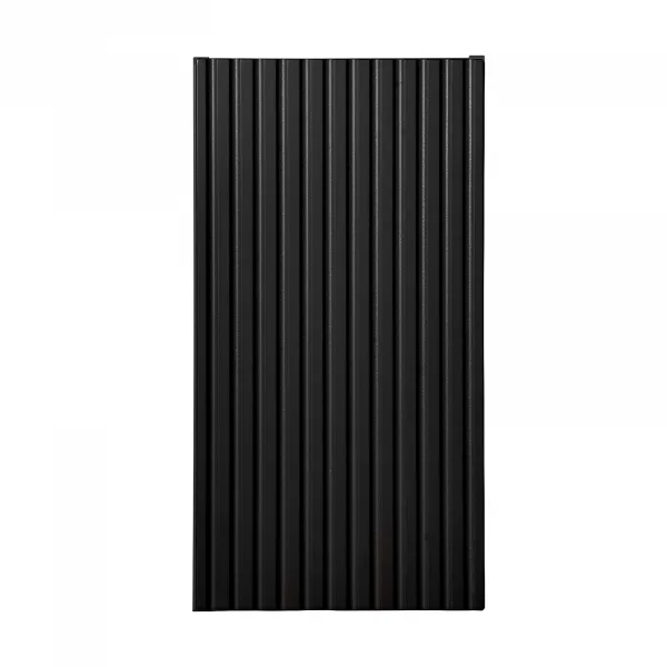 Pensile bagno sospeso 30x57h cm cannettato 1 anta nero Cleany