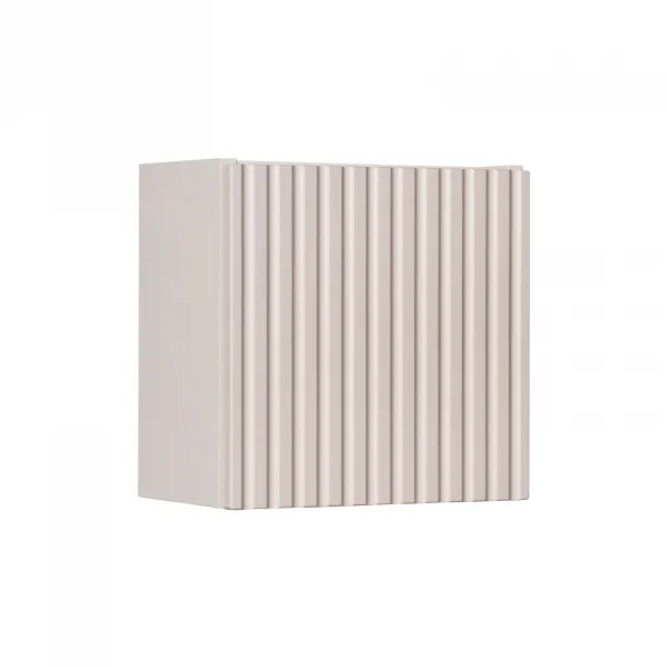 Pensile cubo bagno sospeso 30x30h cm cannettato 1 anta beige Cleany