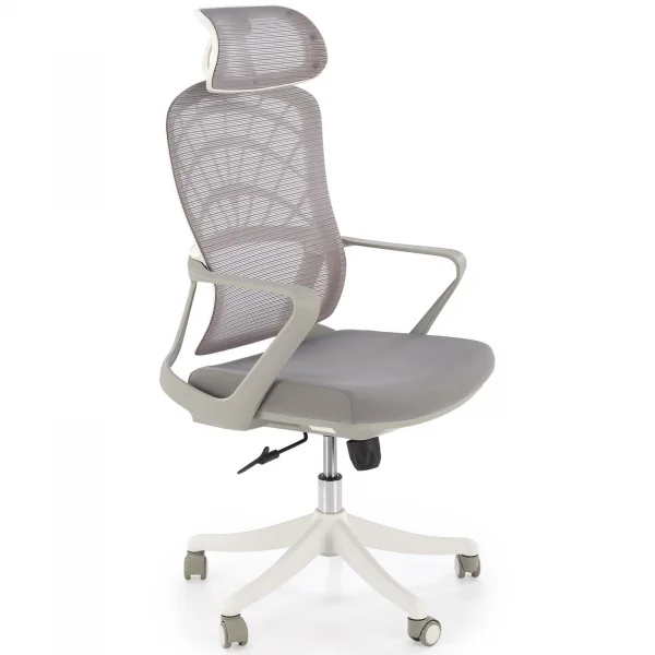 Sedia da ufficio con braccioli e ruote regolabile grigio Obsidian