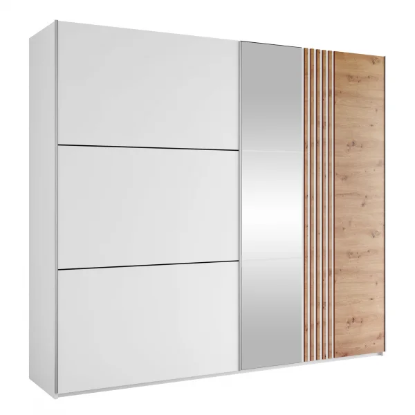 Armadio 250x215h cm 2 ante scorrevoli bianco Duppy